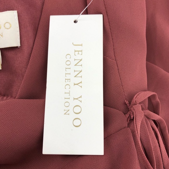 Jenny Yoo Collection Mauve Wrap Dress, NWT - Picture 7 of 10